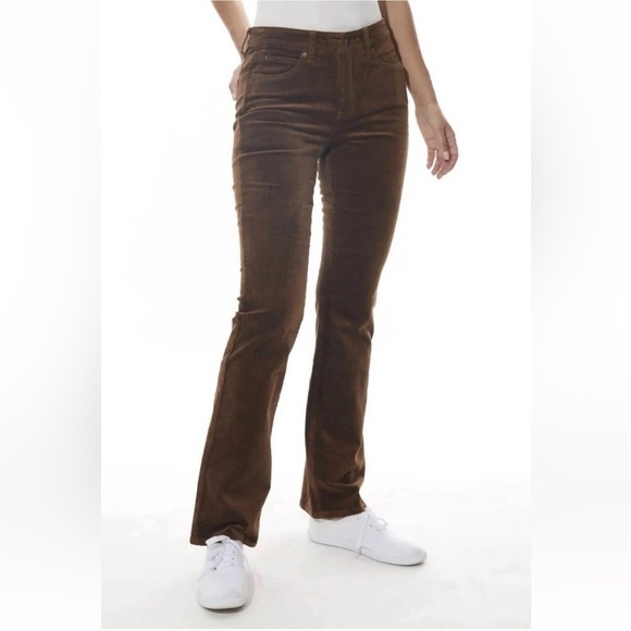 Oat New York Pants - Oat New York Corduroy Skinny Pants in Color Dark Brown Size 32